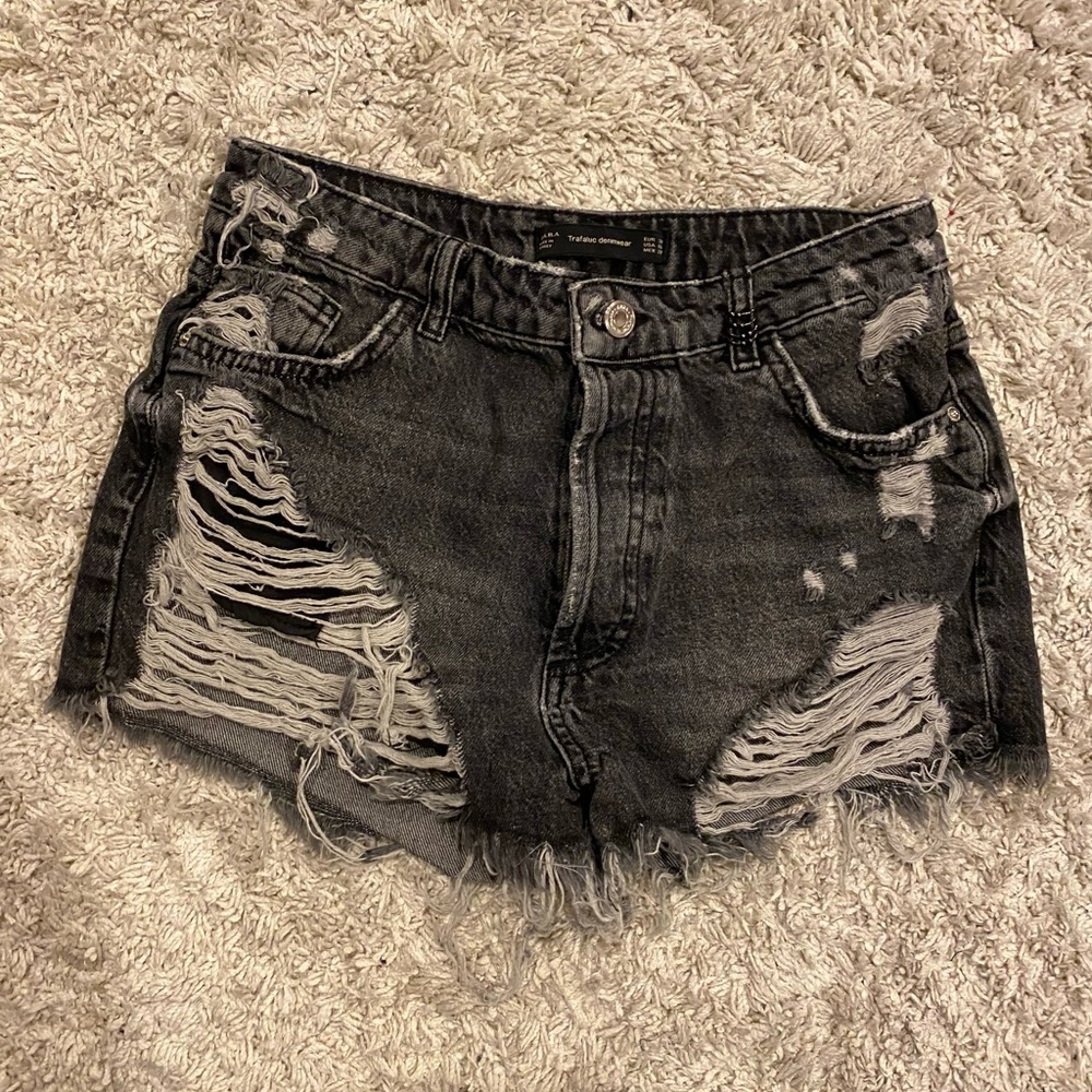 Zara Trafaluc Denimwear High Waist Shorts Size 6
